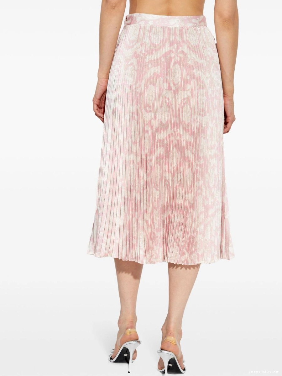 Affordable Versace midi Women skirt pleated Barocco-print 0703
